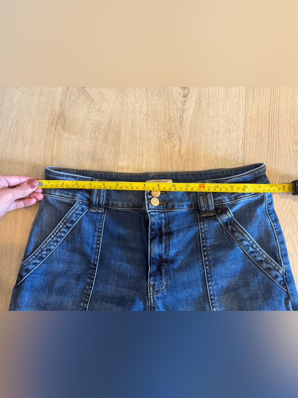 KUT from the Kloth Women’s Jodi High Rise Wide Leg Blue Denim Jeans Size 12 - Picture 11 of 13